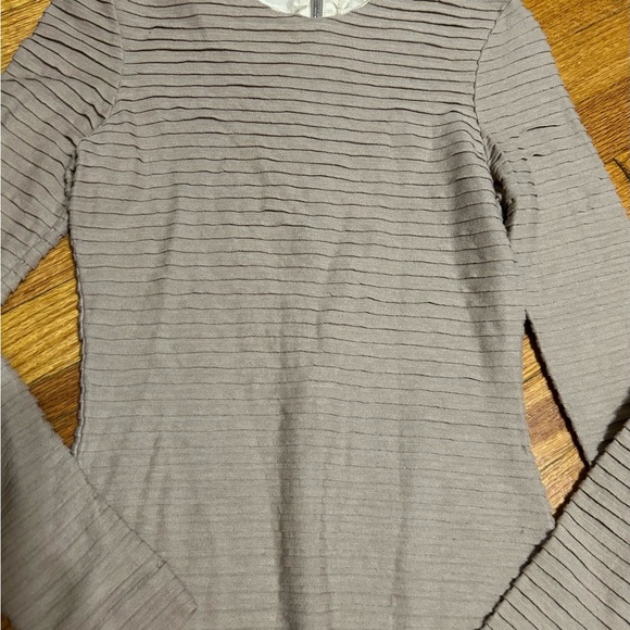 Kimberly Ovitz Women’s Nude Color Wool Blend Bodycon Long Sleeve Size 6 USA - Picture 2 of 10